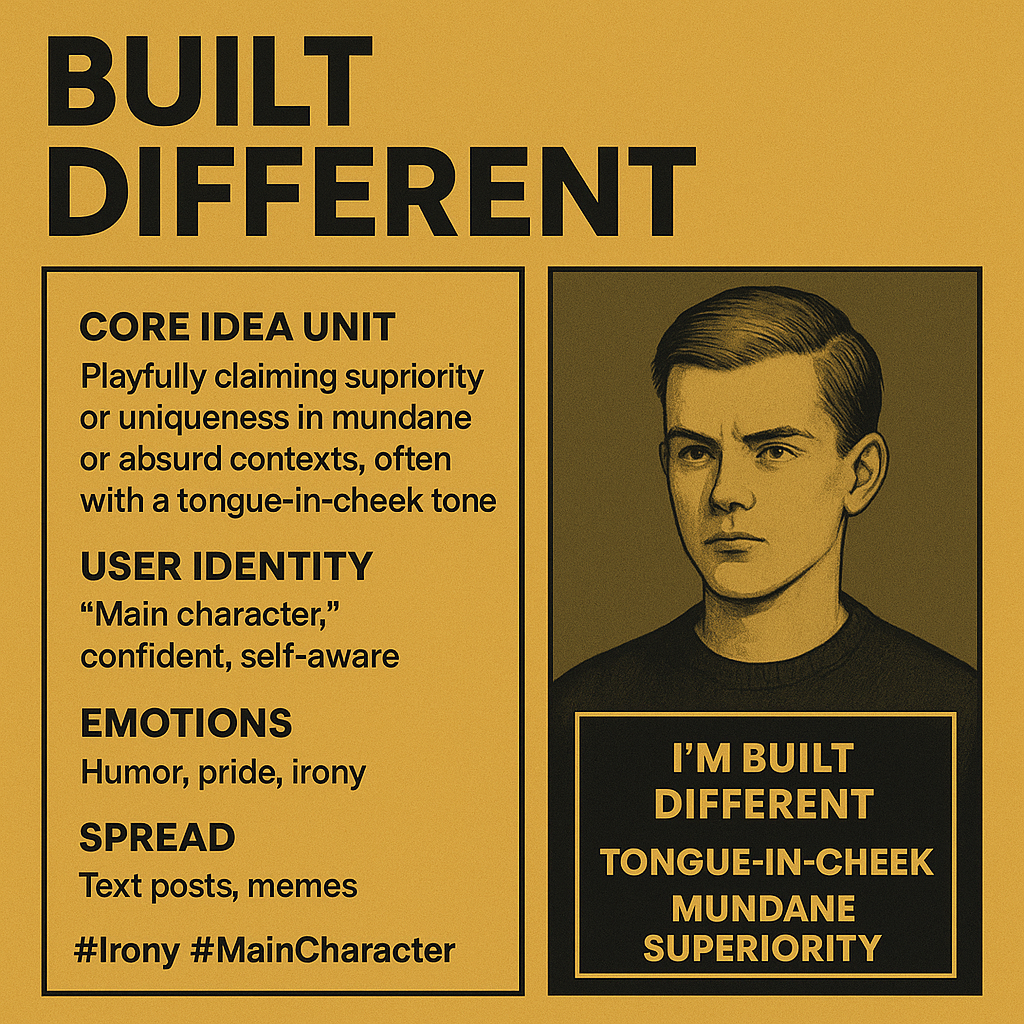 Ironic Built Different Self